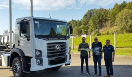 Primeiro caminhÃ£o Volkswagen EURO 6 entregue para JoaÃ§aba-SC